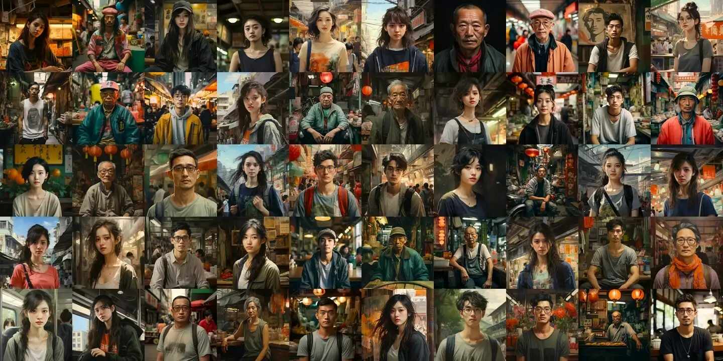 AI 繪圖中的「台灣人」：窮困的小孩、會老的男人和永遠年輕的女人
